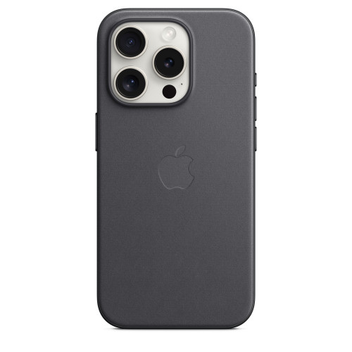 Чехол-накладка (тканевый) для iPhone 15 Pro FineWoven Case with MagSafe Black