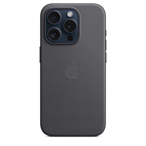 Чехол-накладка (тканевый) для iPhone 15 Pro FineWoven Case with MagSafe Black
