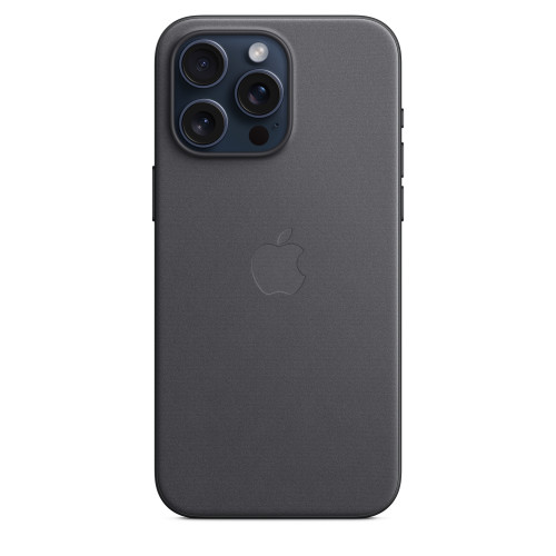 Чехол-накладка (тканевый) для iPhone 15 Pro Max FineWoven Case with MagSafe Black