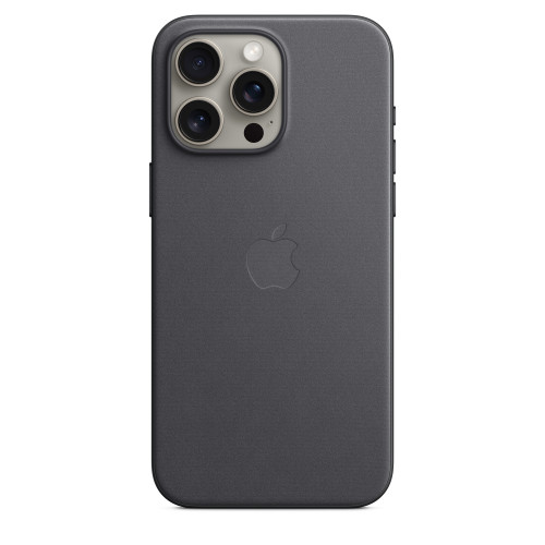 Чехол-накладка (тканевый) для iPhone 15 Pro Max FineWoven Case with MagSafe Black