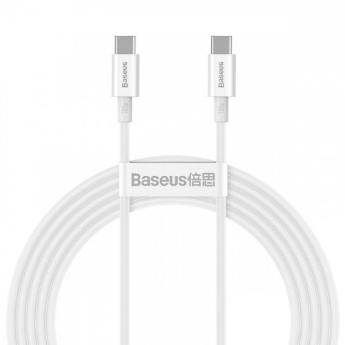 Baseus Superior Series Fast Charging Type-C to Type-C PD 100W 2m White (CATYS-C02)