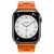 Apple Watch Hermes Series 9 GPS + LTE 45mm Space Black S. Steel Case w. Orange Kilim S. Tour (MRQQ3+MTJ03)