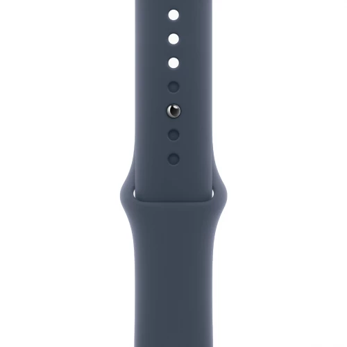 Apple Watch SE 2 GPS + Cellular 40mm Silver Aluminum Case w. Storm Blue Sport Band - S/M (MRGH3)