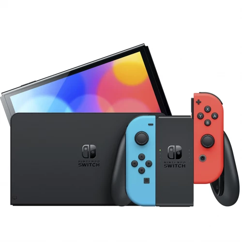 Nintendo Switch OLED with Neon Blue and Neon Red Joy-Con (045496453442) — купить в интернет-магазине MR.FIX Nintendo Switch OLED with Neon Blue and Neon Red Joy-Con (045496453442) — купить в интернет-магазине MR.FIX