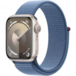 Apple Watch Series 9 GPS 41mm Starlight Aluminium with Winter Blue Sport Loop (MR9K3)
