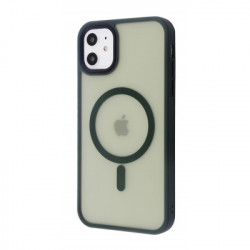 Чохол-накладка (силіконовий) Apple iPhone 11 WAVE Matte Insane Case with MagSafe Green