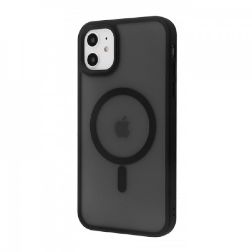 Чехол-накладка (силиконовый) Apple iPhone 11 WAVE Matte Insane Case with MagSafe Black