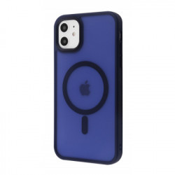 Чохол-накладка (силіконовий) Apple iPhone 11 WAVE Matte Insane Case with MagSafe Midnight Blue