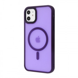 Чохол-накладка (силіконовий) Apple iPhone 11 WAVE Matte Insane Case with MagSafe Deep Purple