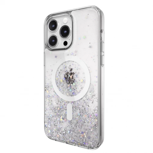 Чохол-накладка (силіконовий) Apple iPhone 15 Pro Max SwitchEasy Starfield M Case with MagSafe Transparent