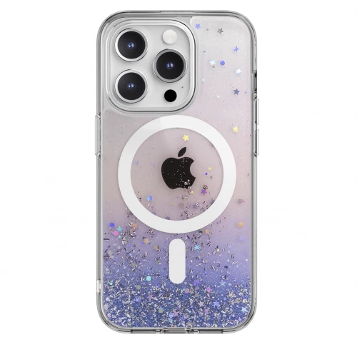 Чохол-накладка (силіконовий) Apple iPhone 15 Pro SwitchEasy Starfield M Case with MagSafe Twilight
