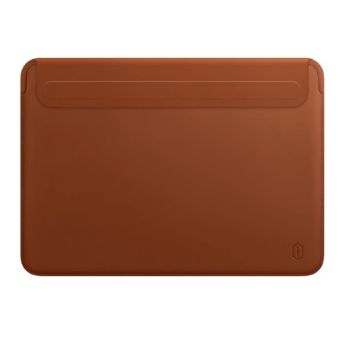 Чехол-папка (кожаный) Apple MacBook Air 13.6" M2 2022 WIWU Skin Pro 2 Leather Sleeve Brown