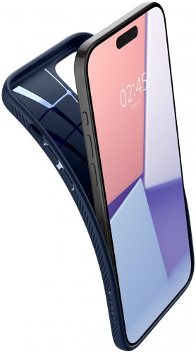 Чехол-накладка (силиконовый) Apple iPhone 15 Pro Spigen Liquid Air Blue (ACS06705)