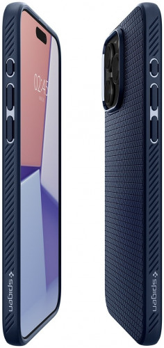 Чехол-накладка (силиконовый) Apple iPhone 15 Pro Spigen Liquid Air Blue (ACS06705)