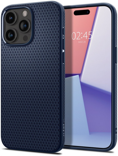 Чехол-накладка (силиконовый) Apple iPhone 15 Pro Spigen Liquid Air Blue (ACS06705)