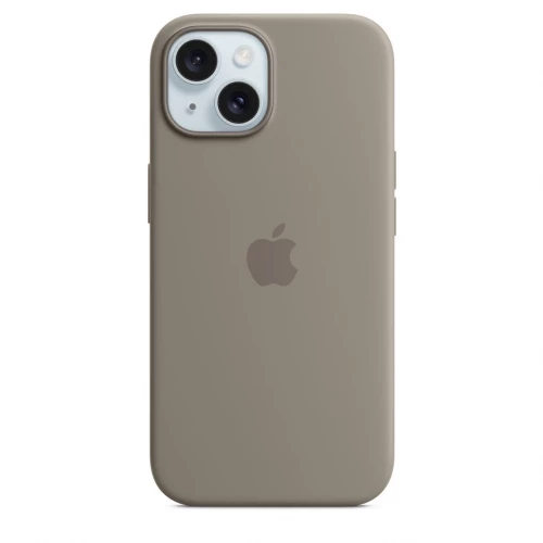 Чехол-накладка (силиконовый) для iPhone 15 Silicone Case High Copy with MagSafe Clay