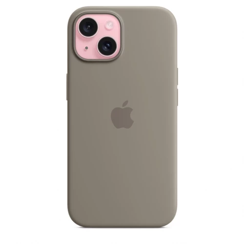 Чехол-накладка (силиконовый) для iPhone 15 Silicone Case High Copy with MagSafe Clay