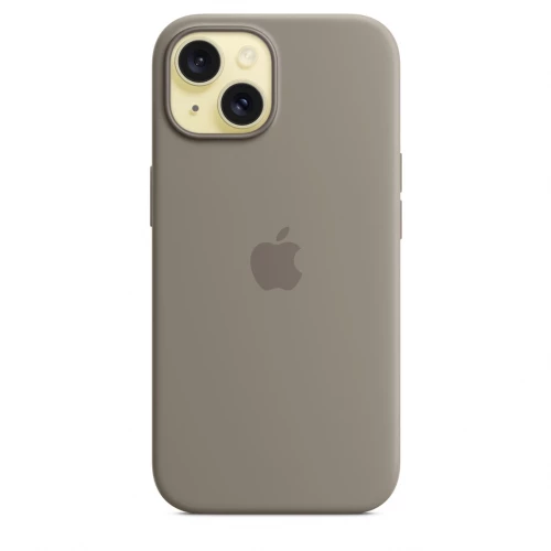 Чехол-накладка (силиконовый) для iPhone 15 Silicone Case High Copy with MagSafe Clay