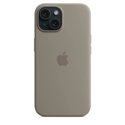 Чехол-накладка (силиконовый) для iPhone 15 Silicone Case High Copy with MagSafe Clay
