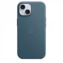 Чохол-накладка (тканинний) для iPhone 15 FineWoven Case with MagSafe Pacific Blue