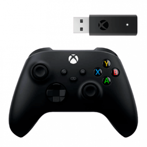 Microsoft Xbox Series X | S Wireless Controller Carbon Black + Wireless Adapter for Windows (1VA-00002)