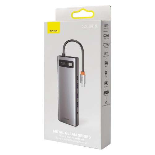 Baseus Metal Gleam Series 11-in-1 Type-C Gray (CAHUB-CT0G)