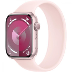 Apple Watch Series 9 GPS 45mm Pink Alu. Case w. Light Pink Solo Loop - Size 7 (MR9T3+MTH73)