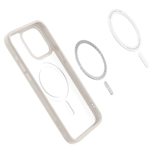 Чехол-накладка (силиконовый) Apple iPhone 15 Pro Max Spigen Ultra Hybrid with MagSafe Frost Natural Titanium (ACS07210)
