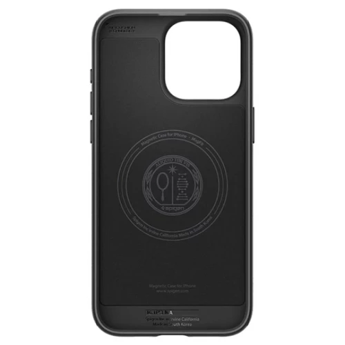 Чохол-накладка (силіконовий) Apple iPhone 15 Pro Spigen Mar Armor with MagSafe Matte Black (ACS06736)