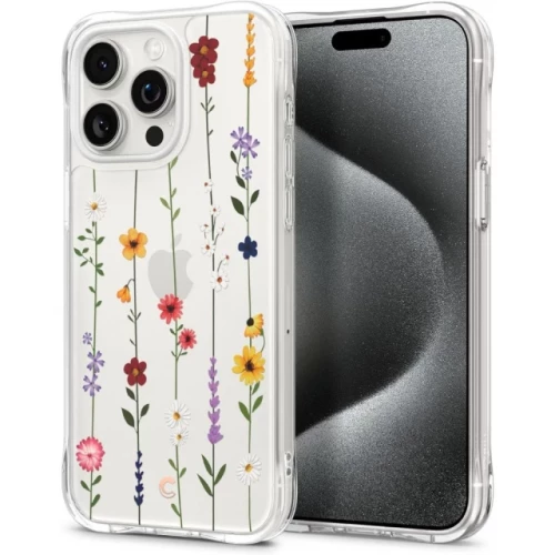 Чехол-накладка (силиконовый) Apple iPhone 15 Pro Max Spigen Cyrill Cecile Flower Garden (ACS06625)
