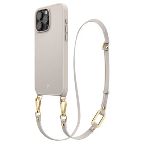 Чехол-накладка (кожаный) Apple iPhone 15 Pro Max Spigen Cyrill Classic Charm with MagSafe Cream (ACS06637)