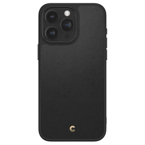 Чехол-накладка (кожаный) Apple iPhone 15 Pro Max Spigen Cyrill Kaju with MagSafe Black (ACS06632)
