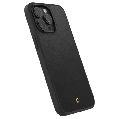 Чехол-накладка (кожаный) Apple iPhone 15 Pro Max Spigen Cyrill Kaju with MagSafe Black (ACS06632)