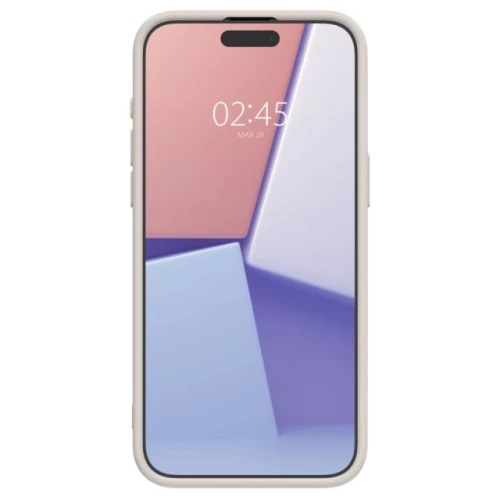 Чехол-накладка (кожаный) Apple iPhone 15 Pro Max Spigen Cyrill Kaju with MagSafe Cream (ACS06633)