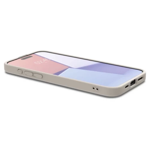 Чехол-накладка (кожаный) Apple iPhone 15 Pro Max Spigen Cyrill Kaju with MagSafe Cream (ACS06633)