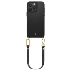 Чохол-накладка (шкіряний) Apple iPhone 15 Pro Max Spigen Cyrill Classic Charm with MagSafe Black (ACS06636)