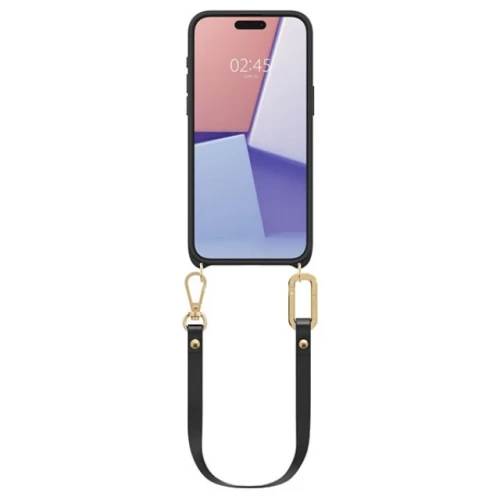 Чехол-накладка (кожаный) Apple iPhone 15 Pro Max Spigen Cyrill Classic Charm with MagSafe Black (ACS06636)