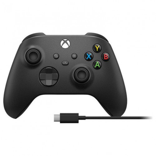 Microsoft Xbox Series X | S Wireless Controller Carbon Black + USB Cable (XOA-0010, 1V8-00001, 1V8-00002)
