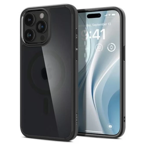 Чехол-накладка (силиконовый) Apple iPhone 15 Pro Spigen Ultra Hybrid with MagSafe Frost Black (ACS06720)