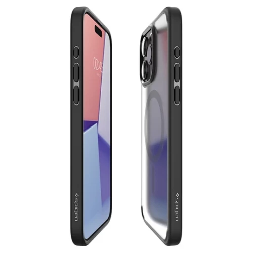 Чехол-накладка (силиконовый) Apple iPhone 15 Pro Spigen Ultra Hybrid with MagSafe Frost Black (ACS06720)