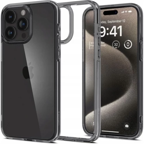 Чохол-накладка (силіконовий) Apple iPhone 15 Pro Spigen Ultra Hybrid Space Crystal (ACS07213)