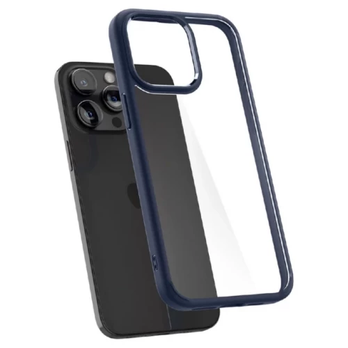 Чехол-накладка (силиконовый) Apple iPhone 15 Pro Spigen Ultra Hybrid Navy Blue (ACS06711)