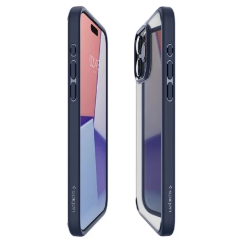 Чехол-накладка (силиконовый) Apple iPhone 15 Pro Spigen Ultra Hybrid Navy Blue (ACS06711)
