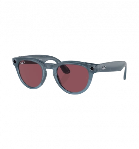 Ray-Ban Смарт-окуляри Meta Headliner Shiny Jeans Frame/Dusty Red Lenses (RW4009 66985Q 50-23)
