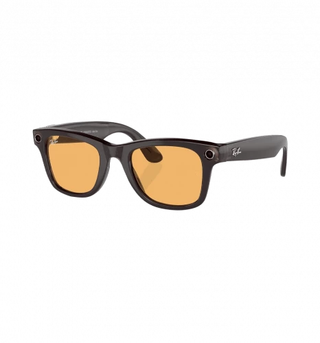 Ray-Ban Смарт-окуляри Meta Wayfarer Shiny Rebel Black Frame Amber Lenses (RW4006 675385 50-22)