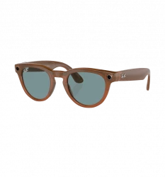 Ray-Ban Смарт-окуляри Meta Headliner Shiny Caramel Transparent Frame/Teal Blue Lenses (RW4009 670680 50-23)