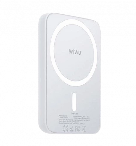 WIWU Snap Cube Magnetic Wireless Charging 5000mAh White
