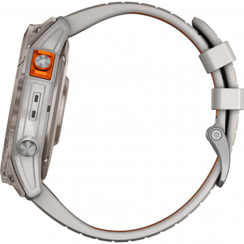 Garmin Fenix 7X Pro Sapphire Solar Titanium w. Fog Gray/Ember O. Band (010-02778-14/15/64)