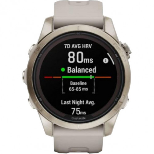 Garmin Fenix 7S Pro Sapphire Solar Soft Gold w. Light Sand Band (010-02776-14/15)