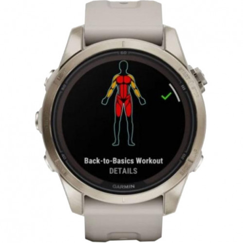 Garmin Fenix 7S Pro Sapphire Solar Soft Gold w. Light Sand Band (010-02776-14/15)